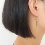 イヤリング　metalbar 　hoop
