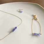 タンザナイトのピアス