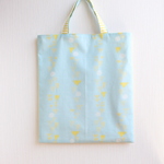 ペールブルー×レモン　手提げBag
