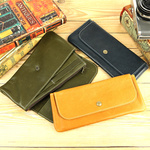 超やわらか かわいい財布 本革 L,BR/OLIVE/NAVY 日本製 06