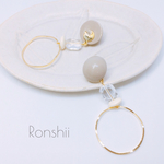 ウェーブリングピアス/イヤリング