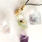 金魚水晶ストラップ(黒出目金)