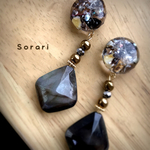 ブラックゴールド＊ピアス・イヤリング