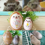 Ｍ様ペットオーダー品＊はりねずみマトリョーシカ🎶２個組