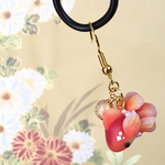 【再販】華金魚のピアス♪（紅葉）