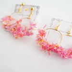 【お気に入り♡10000記念】　ViVid!Pink! mix　フープ　　イヤリング or　ピアス