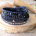 4連ラップブレス＊Starlit Sky（silver）