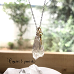 水晶原石ネックレス