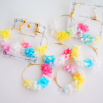 メルヘンカラー　の　 フープ　イヤリング or　ピアス