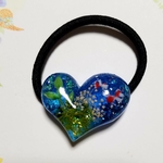 小さめ金魚ハート❤ヘアゴム
