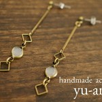 ステンドロングピアス*シンプル