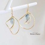 ダブルツイストドロップ♦︎ピアス
