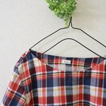 【ai様オーダー品】オトナ＊リネンチェックワンピース