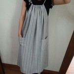 おそろいで着られるチュニックワンピース〔グレー系〕