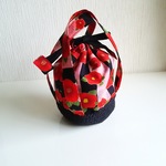 浴衣用巾着かごバッグ（ピンク）