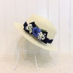 ハウルの帽子屋さん：ソフィーの帽子（紺色ベルベットのリボン） 　 