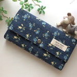 1616161616様専用　ブルー系小花　長財布