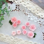 【薔薇パーツ＊《サーモンピンク系》】