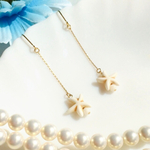 スターフィッシュ&珊瑚のロングピアス＊アロハ