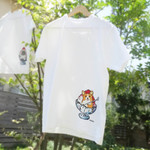 かき氷犬Tシャツ　S～XLサイズ（名入れ可、受注生産）コーギー、パグ、ペキニーズ、柴犬