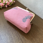がま口ポーチ＊ミナペルホネン＊choucho pink