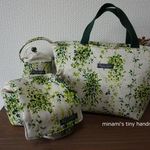 chiechan0918様専用ページ♡　一眼レフケース　レンズケース　カメラバッグ　３点セット　ボタニカル柄