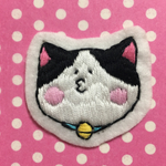 3のお口のねこのワッペン