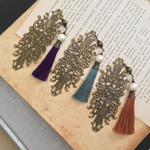 【栞】フィリグリーとタッセルのブックマーカー