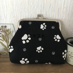 肉球🐾のがま口財布👛(大)がま口ポーチ👛