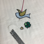 小鳥のウィンドチャイム（イエロー）