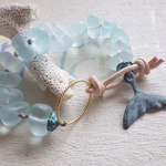 ⭐︎再販⭐︎Seaglass Bracelet -- Whale Tale