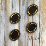 数量限定【貼り付けパーツ】22*18vintage pattern plate