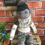 スニーカー付き.ソックモンキー☆アーミーホワイトくん