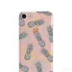 Pineapple Geometry クリアソフト ケース  [ iPhone5～iPhoneX , iPhone8 plus & Samsung Android ] ★