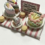 hand  made ミニチュアドールハウス アイスクリームケーキ