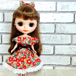 ブライス　リカちゃん　オフショルダー  ワンピース　 花柄