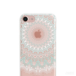 Mandala Pink クリアソフト ケース [ iPhone5～iPhone13 mini/ 13/ 13 Pro/ 13 Pro Max & Samsung ]