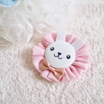 ふわふわシフォンのうさぎさんキーホルダー♡
