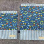 お魚の親子巾着セット♪コップ袋＆エプロン袋に！