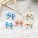 Colorful #summer（クロスのメキシカン柄フープピアス）