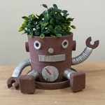 ロボットの植木鉢