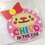 CHILD IN CAR 車 マグネット ドライブサイン 女の子