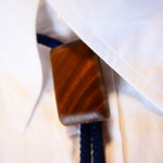 天然木のループタイＮｏ４【秋彩シリーズ】