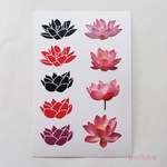 蓮の花　タトゥーシール
