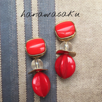 レトロボタン  ピアス/イヤリング