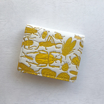 ＜NEW！＞文庫革「日本の昆虫シリーズ」二つ折り財布 アバンギャルド彩色ver.（表キイロ裏ムラサキ）