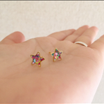 プチプラ！小さめスターピアス♡