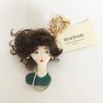 doll charm  グリーンニットのレディ