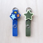 独自商品☆(完成)ランドセル荷物留め具☆２種類の星　#本革　#レザー　#星　#ランドセル　#通学　#入学　#卒園　#安全　#キーホルダー　#革
