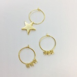 一ツ星☆フープピアス
